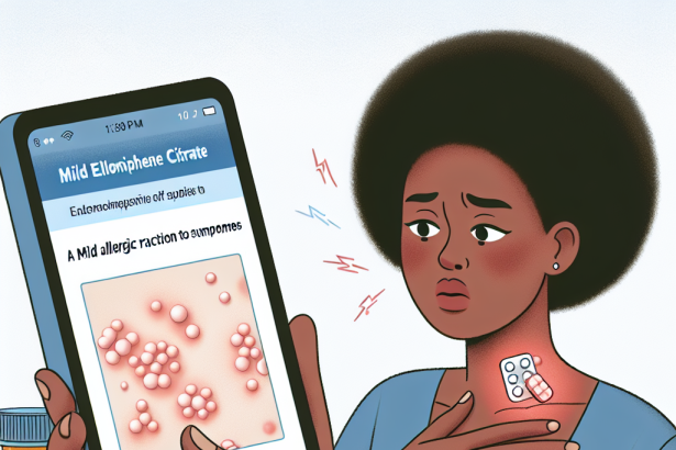 Cómo identificar una reacción alérgica leve a Enclomiphene citrate