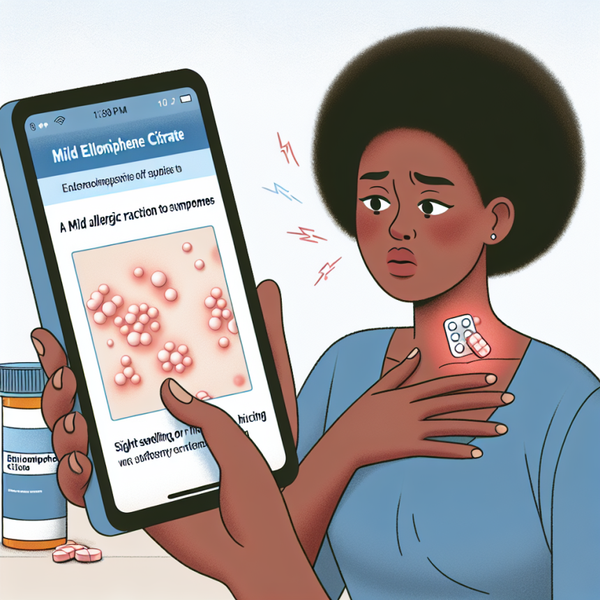 Cómo identificar una reacción alérgica leve a Enclomiphene citrate