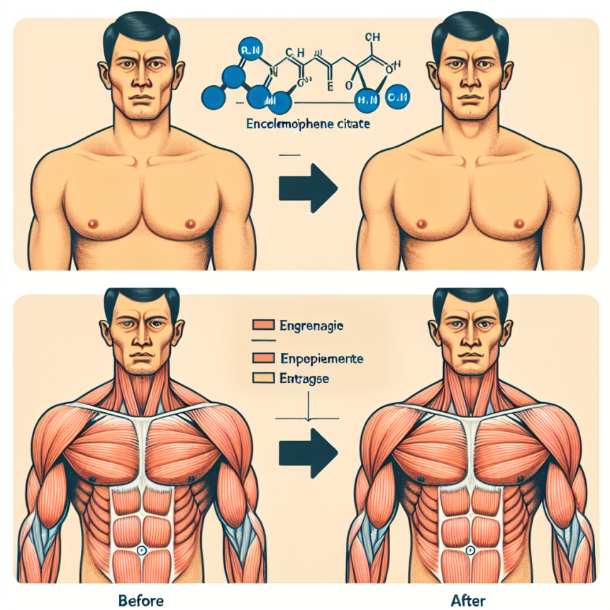 ¿Cuánto músculo es real al usar Enclomiphene citrate?