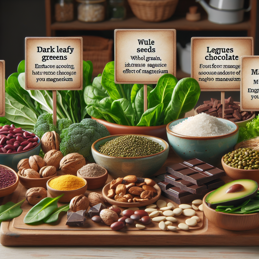 ¿Qué alimentos potenciarán los efectos de Magnesium?