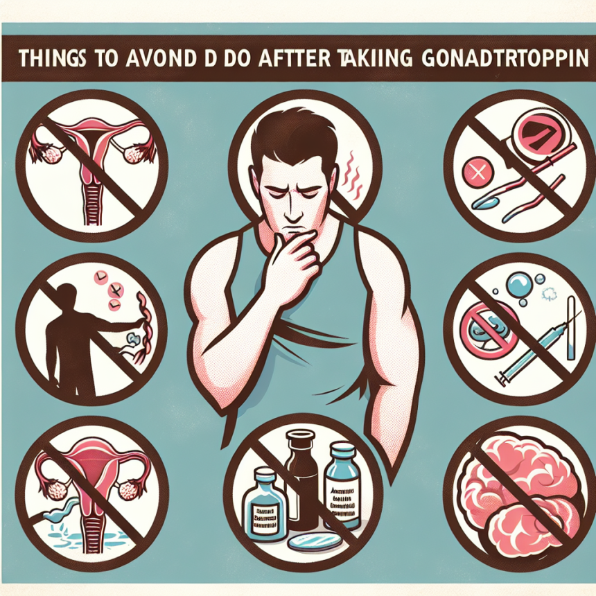 Qué evitar hacer justo después de tomar Gonadotropina