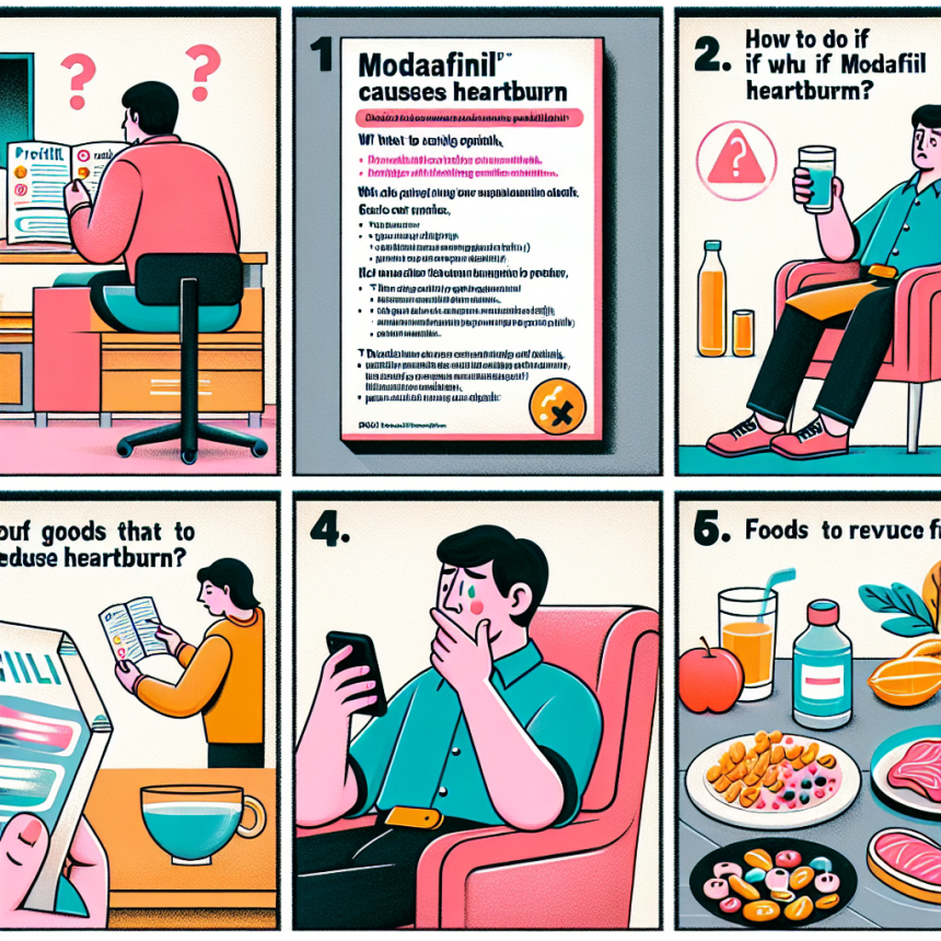 Qué hacer si Modafinil (Provigil) causa ardor estomacal